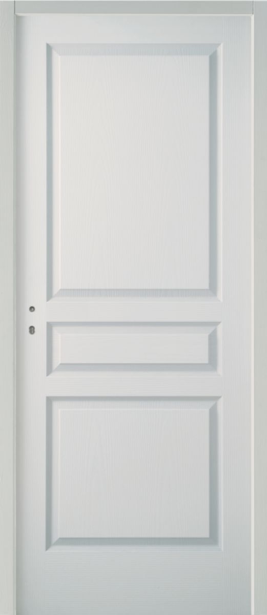 Bloc-porte postformé isotherme Séviac - 204x83 cm - PD - H72 mm avec joint balai - chant à recouvrement - serrure 3 pts